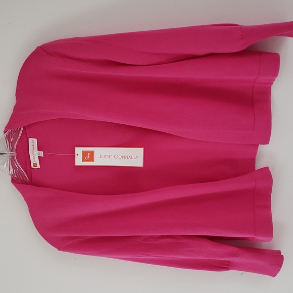 JUDE CONNALLY PRISCILLA SWEATER PIMA COTTON Hot Pink, Size XS NWT - Picture 10 of 16